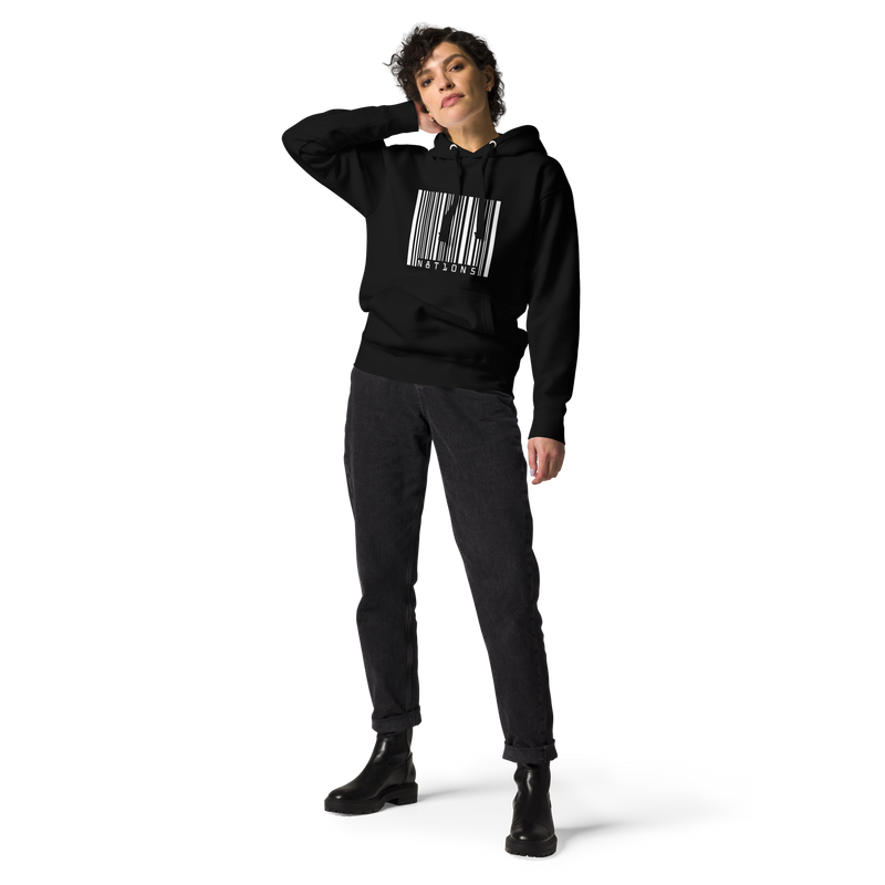Barcode Hoodie - Black