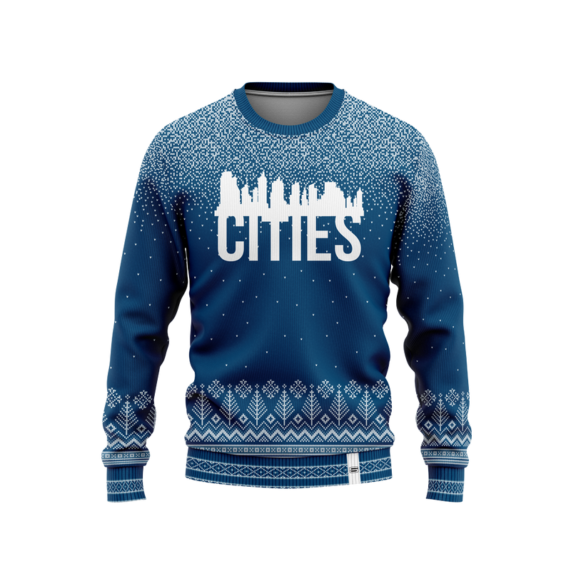 Cities Christmas Sweater - Blizzard