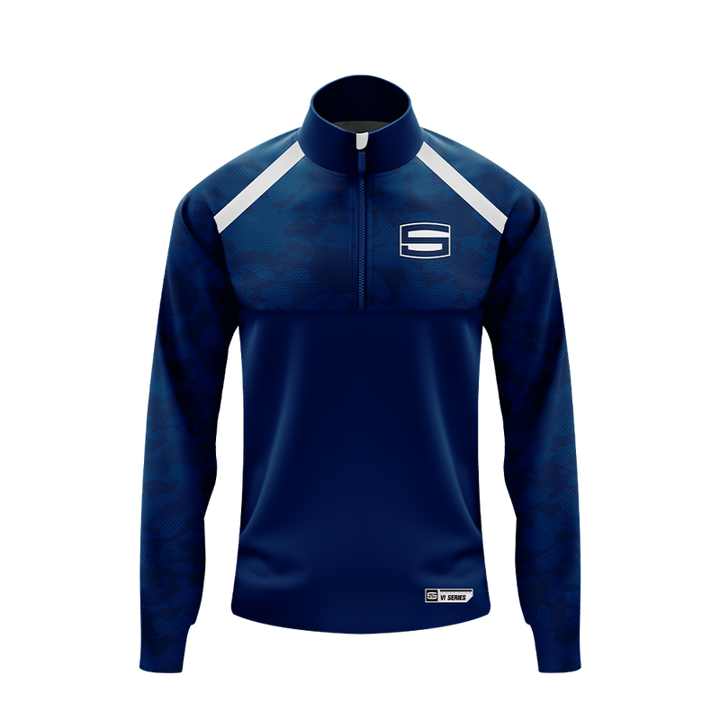 Sector Six Blue Camo VI Series Half Zip