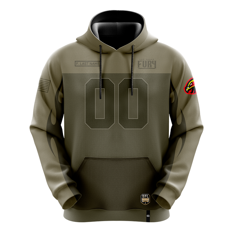 Las Vegas Fury Salute The Troops Pro Hoodie