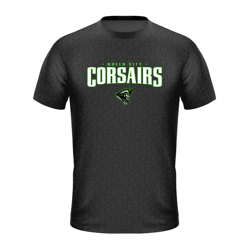 Queen City Corsairs Heather Grey Performance Shirt