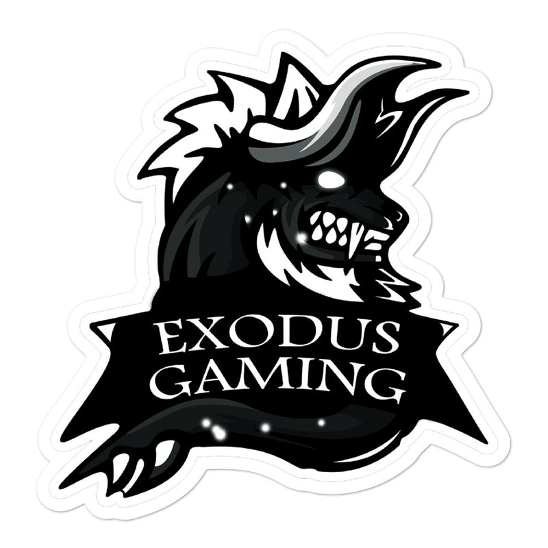 Exodus Gaming Logo Sticker - Grey