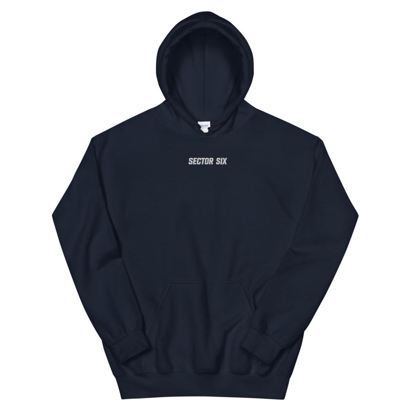 Sector Six Embroidered Text Hoodie